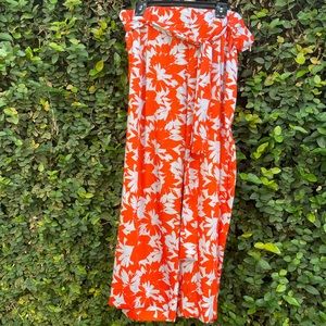 J. Crew Wide Leg Pant in Raffi Falling Leaves